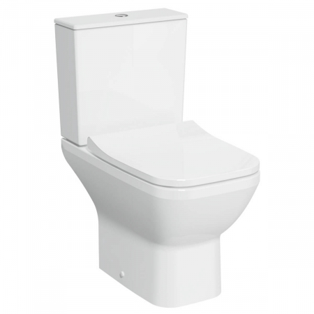 Vase WC clasice / monobloc - Vas WC rimless spatele deschis, 62cm | 7087B003-0075