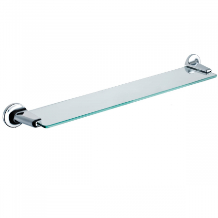 Mobilier de baie - Polita baie din sticla 580mm 105mm cu accesorii chrom | A44940