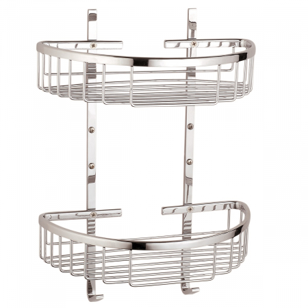 Accesorii - Etajera / suport coltar burete gel de dus cu 2 rafturi | A44053
