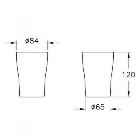 Suport pentru periuta / periute de dinti, chrom / mat alb | A4430157 [1]