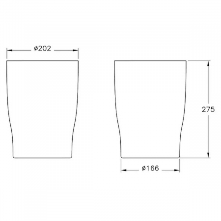 Trash bin, negru lucios/negru mat | A4430039 [1]