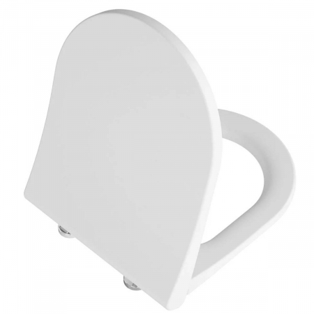 Capace WC - Universal slim & wrap capac WC forma rotunda (duroplast, inchidere lenta soft close, detasabil cu balamale metalice, fixare de sus), alb mat | 131-001-009