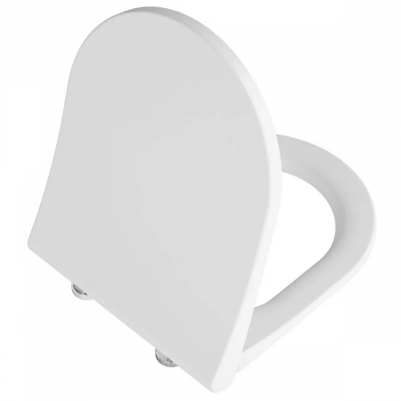 Capace WC - Universal slim & wrap capac WC forma rotunda (duroplast, inchidere lenta soft close, detasabil cu balamale metalice, fixare de sus, functie de eliberare rapida), alb mat | 131-001R009