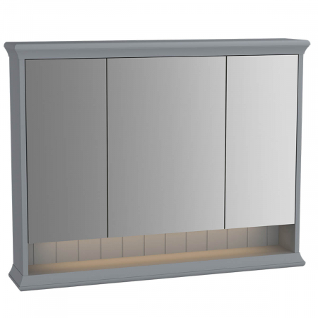 Mobilier de baie - Mirror cabinet 100cm, mat grey | 62235