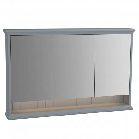 Mobilier de baie - Mirror cabinet 120 cm, mat grey | 62238