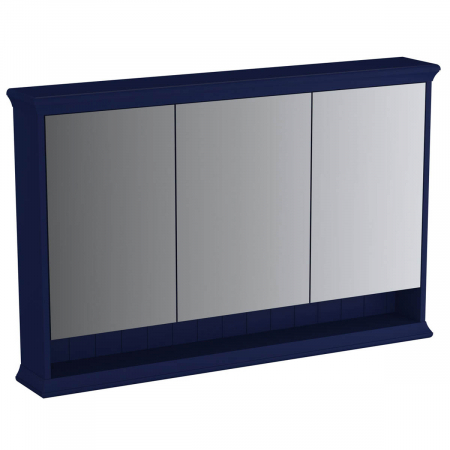 Mobilier de baie - Mirror cabinet 120 cm, steel albastru | 65795