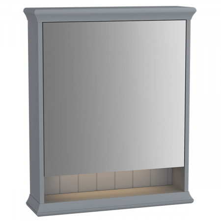 Mobilier de baie - Mirror cabinet, 65cm, mat grey, stanga | 62226
