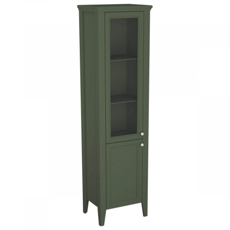 Mobilier de baie - Tall unit cu glass usa, 55cm, stanga, retro green | 65808