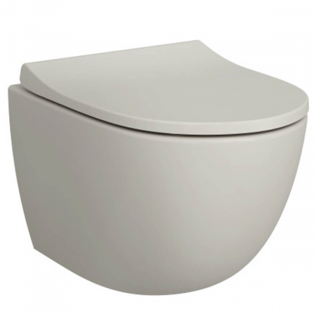 Vase de toaleta - Vas WC compact suspendat rimless taupe mat 50cm | 7747B020-0075