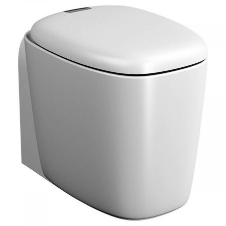 Vase de toaleta - Vas WC rimless stativ lipit de perete, 55cm, cu iesire universala | 7815B401-0075