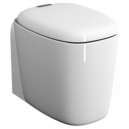 Vase de toaleta - Vas WC rimless stativ lipit de perete, 55cm, cu iesire universala | 7815B403-0075