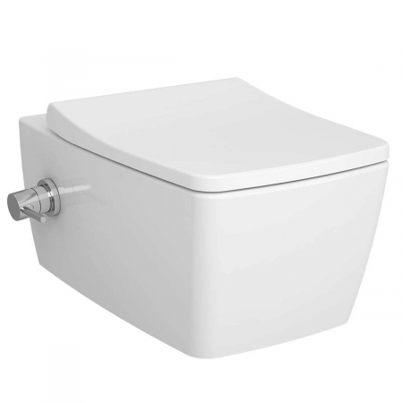 Vase de toaleta - Vas WC suspendat cu functie bideu, cu robinet incastrat apa calda / rece pe stanga | 5676B003-7211