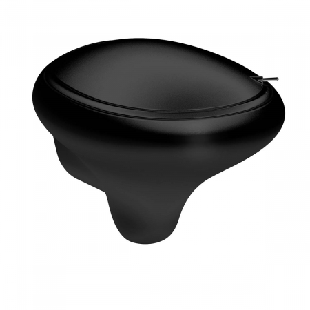 Vase de toaleta - Vas WC suspendat rimless 52cm negru | 4518B470-0075