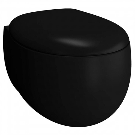 Vase de toaleta - Vas WC suspendat rimless 54cm, negru mat | 5885B483-0101