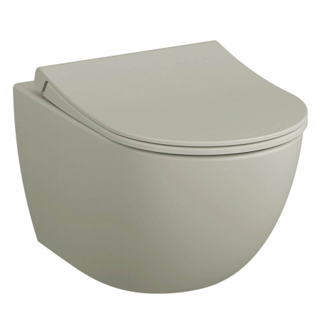 Vase de toaleta - Vas WC suspendat rimless 54cm, taupe mat | 7748B020-0101