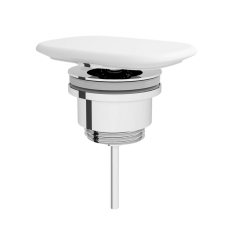 Lavoare - Ventil / capac scurgere ceramica dreptunghiular alb mat | 6370L001-1001