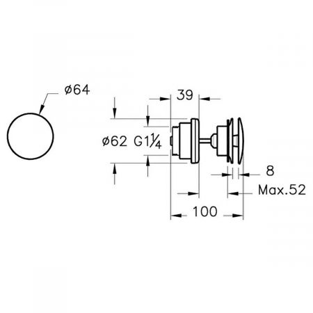 Ventil scurgere auriu francez periat universal | A4514825 [1]