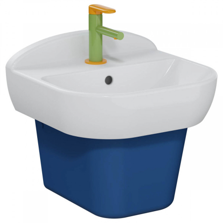 Lavoare baie pentru copii - Lavoar / chiuveta baie copii 45cm, cu orificiul pentru baterie si preaplin | 7350B003-0001