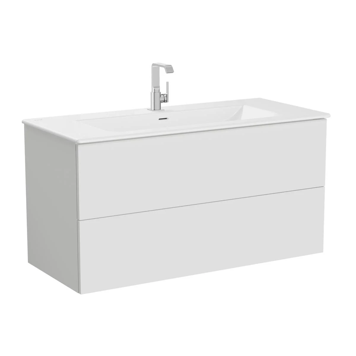 Mobilier de baie - Unitate de baza lavoar baie 120 cm, cu 2 drawers, cu Lavoar / chiuveta baie tip vanity | 67215
