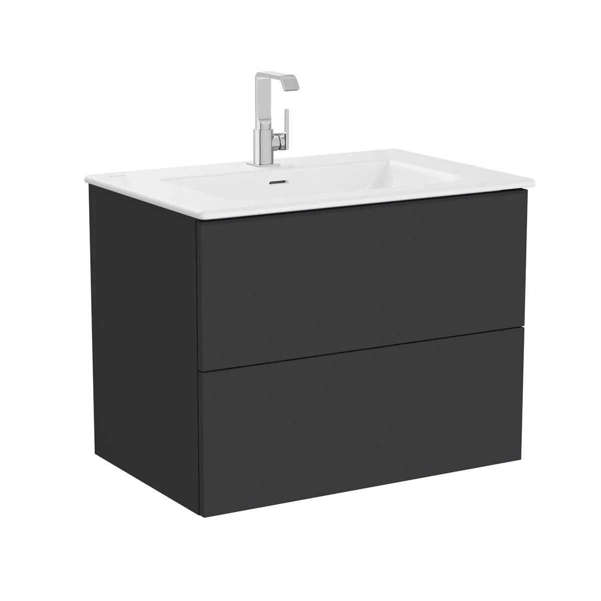 Mobilier de baie - Unitate de baza lavoar baie 80cm, cu 2 drawers, cu Lavoar / chiuveta baie tip vanity | 67226