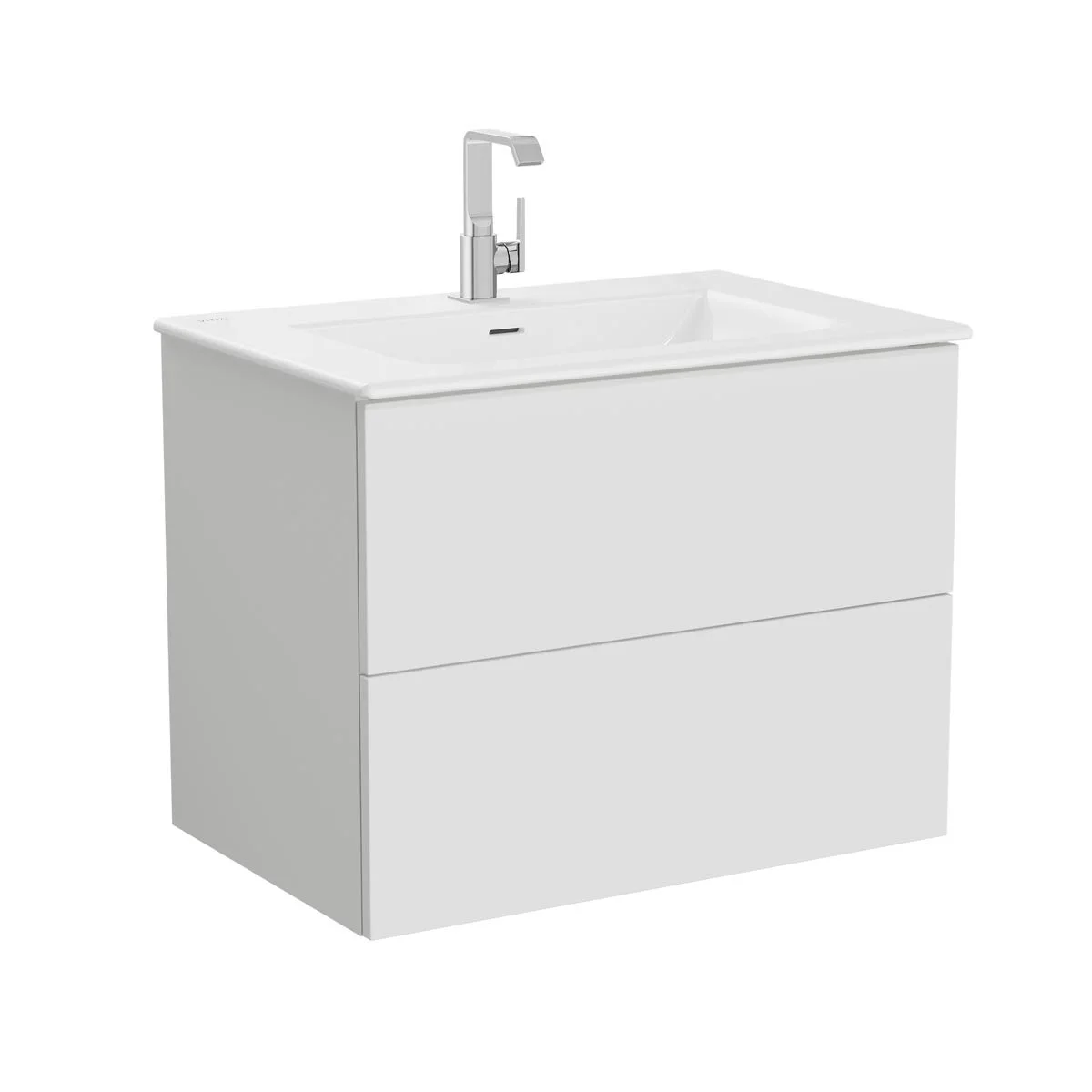 Mobilier de baie - Unitate de baza lavoar baie 80cm, cu 2 drawers, cu Lavoar / chiuveta baie tip vanity | 67213