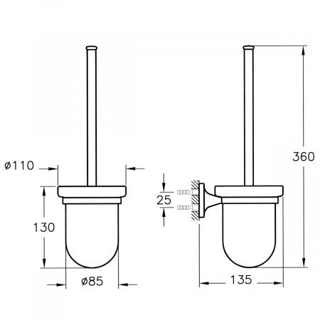 Perie WC cu suport | A44948 [1]