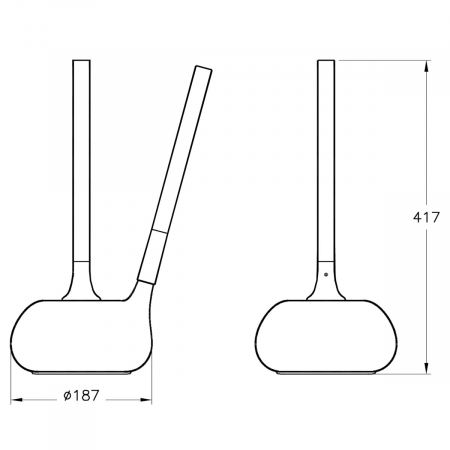 Perie WC cu suport | A48048 [1]