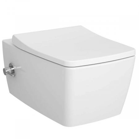 Vase de toaleta - WC suspendat, 56cm, cu functie bideu, cu robinet incastrat pe stanga | 5676B003-1684