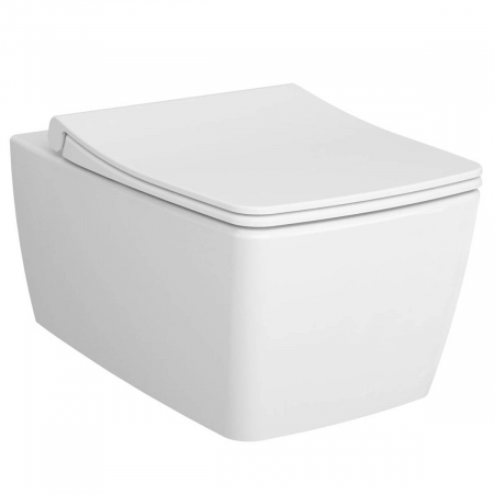 Vase de toaleta - WC suspendat rimless, 56cm, alb mat | 7672B001-0101