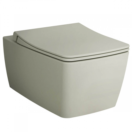 Vase de toaleta - WC suspendat rimless, 56cm, taupe mat | 7672B020-0101