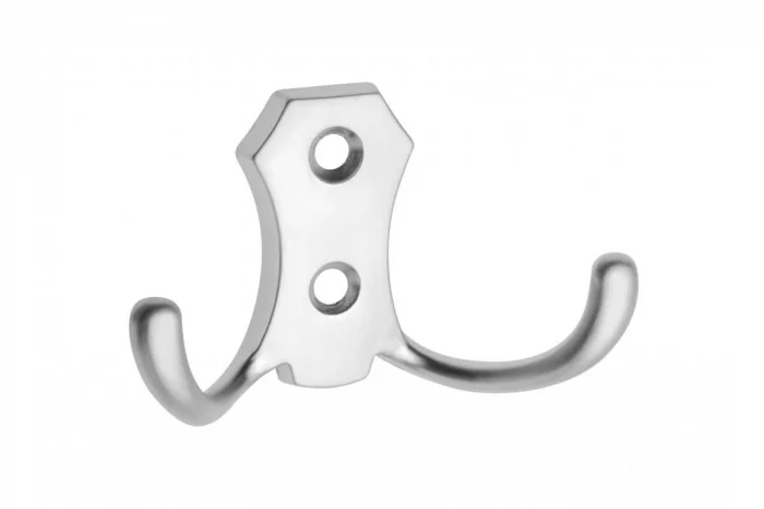 Agatatoare cuier K24 B0 78x46 mm, 2 agatatori, aluminiu [1]