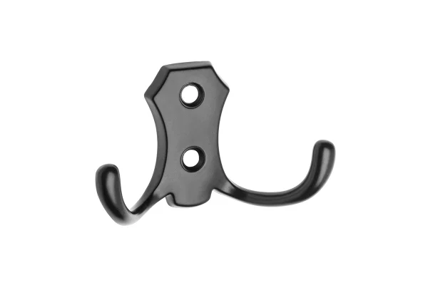 Agatatoare cuier K24 B0 78x46 mm, 2 agatatori, negru mat [1]