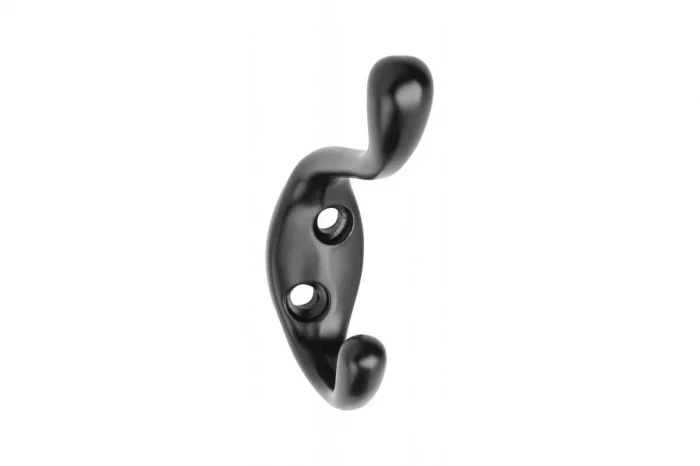 Agatatoare cuier MALAGA B0 20x84 mm, 2 agatatori, negru mat [1]