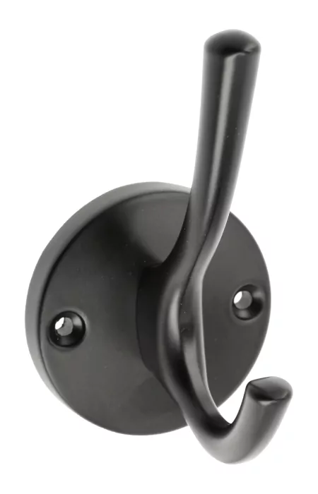Agatatoare cuier RHINO 105x59 mm, 2 agatatori, negru mat [1]