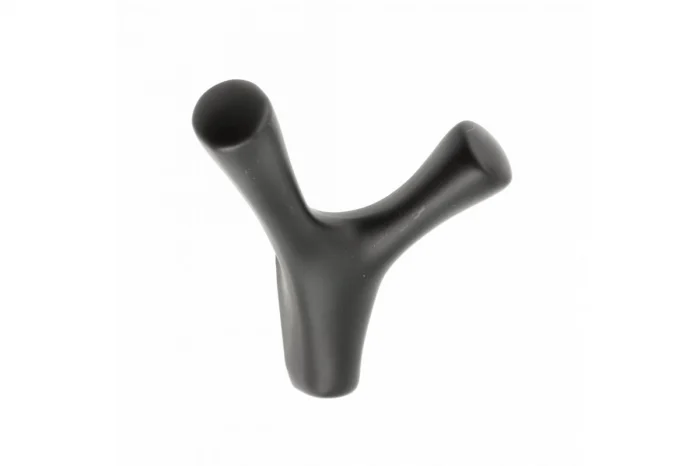 Agatatoare cuier TORNA 81x71 mm, 2 agatatori, negru mat [1]