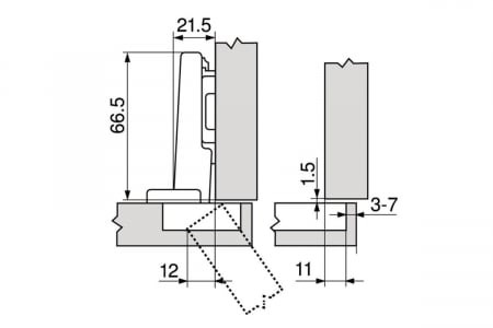Balama aplicata CLIP Top Blumotion 110 °, negru onix [2]