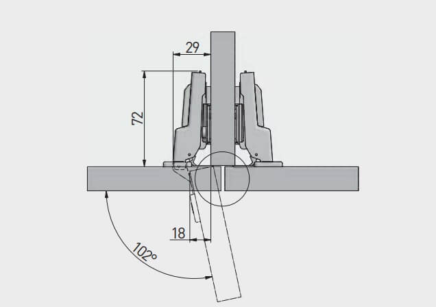 Balama semiaplicata cu amortizare Solid Plus, reglaj 3D [2]