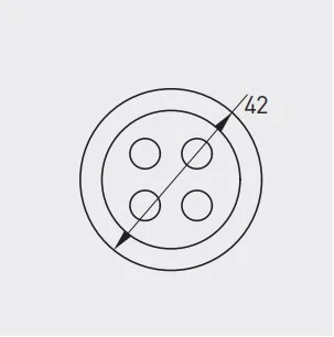 Buton mobila copii BUTTON 42 mm, albastru [2]