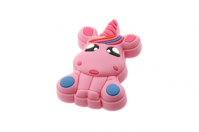 Buton mobila copii UNICORN 34x50 mm, roz [1]