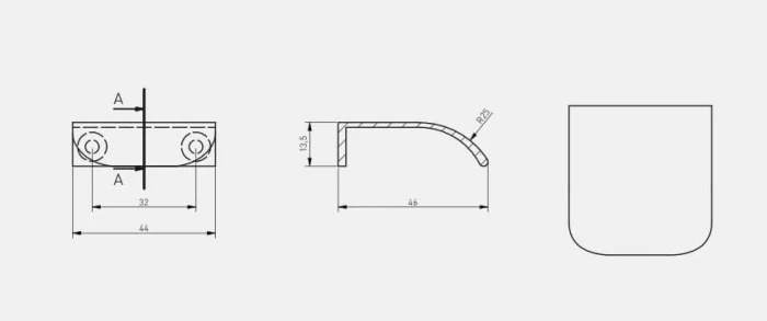 Buton mobila FIORD 32 mm, negru mat [3]