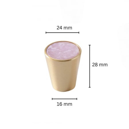 Buton mobila HK0041 24x28 mm, alama + marmura [4]