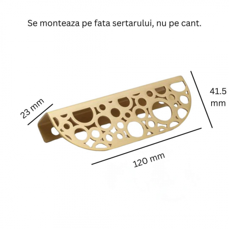 Buton mobila HK0168 60 mm, alama [5]