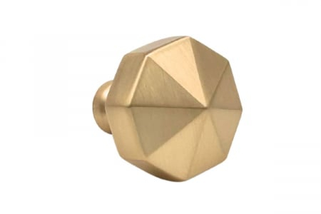 Buton mobila OCTAGON 27x28 mm, brushed gold [4]