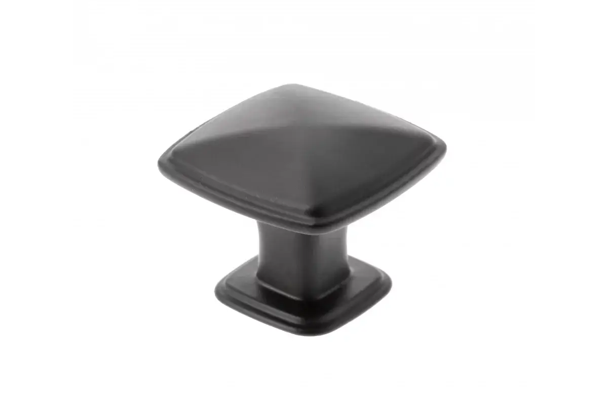 Buton mobila POINT 30x24 mm, negru mat [1]