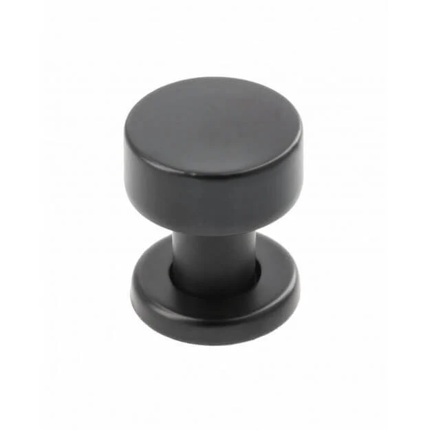 Buton mobila RING 26x31 mm, negru mat [1]