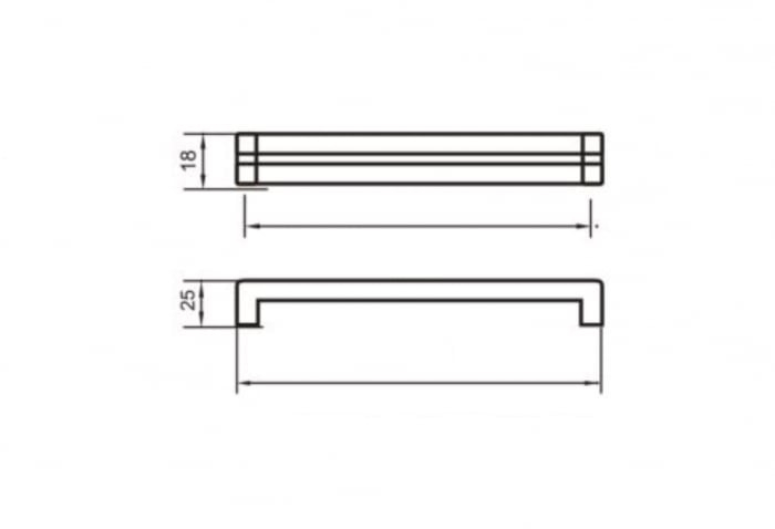 Maner mobila 63135 192 mm, negru mat [4]