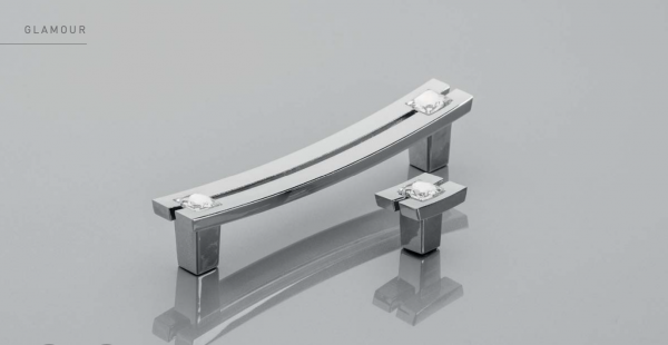 Maner mobila CRYSTAL 71C 96 mm, cromat [2]