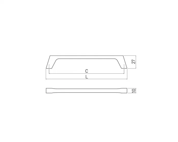 Maner mobila G2 160 mm, negru mat [2]