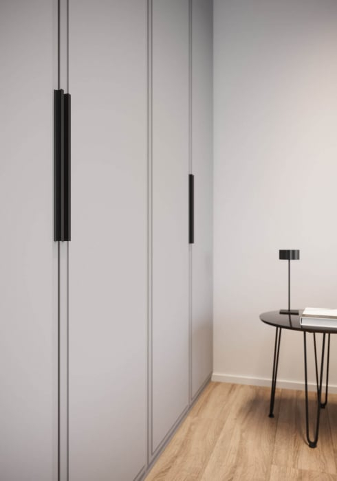 Maner mobila GROOVE 160 mm, negru mat [5]