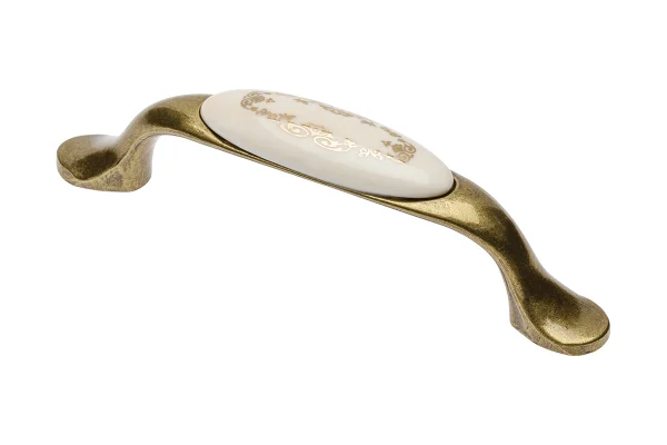 Maner mobila ORNAMENT 96 mm, alama antichizata, tip arcada [1]